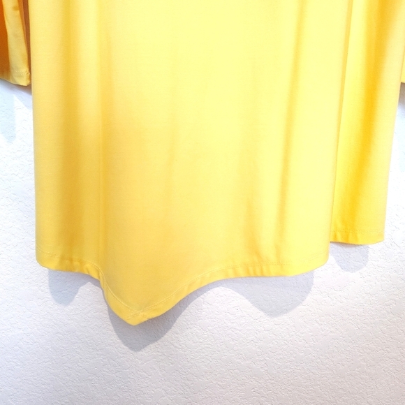 Creation 1X Yellow Long Sleeve Top - Picture 4 of 4